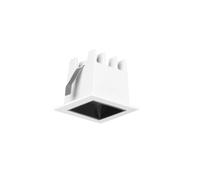 Forlight Forligth Jim - Downlight Empotrable de Techo LED Cuadrado Luz Cálida 3000K de Aluminio Color Blanco 44x44mm
