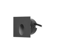 Forlight Icon Square - Foco Empotrable de Pared LED para Exterior IP65. LED 2.2W Blanco Cálido 3000K. Empotrable de Pared Exter