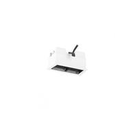 Forlight jim - downlight empotrable de techo led doble rectangular luz cálida 3000k de aluminio color blanco 75x44mm