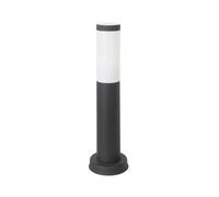 FORLIGHT Koral (4uds) Baliza Exterior para Jardín Resistente al Agua IP55. Poste de Luz para Sendero y Camino. Lámpara Bolardo de Acero Inoxidable Gris Urbano 23W. Farolillo Moderno Zonas de Paso