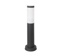 FORLIGHT Koral Baliza Exterior para Jardín Resistente al Agua IP55. Poste de Luz para Sendero y Camino. Lámpara Bolardo de Acero Inoxidable Gris Urbano 23W. Farolillo Moderno Zonas de Paso