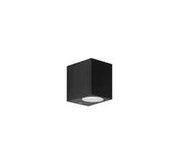 Forlight Kubo - Aplique de Pared Exterior para Bombilla GU10. Aplique Exterior para Jardín y Terraza Impermeable y Resistente IP44. Color Negro
