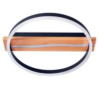 Forlight: Lámpara de techo LED eficiente, diseño moderno en color opal, fabricada con aluminio y acrílico resistentes. Iluminación interior de alta luminosidad. Modelo: Auna Round
