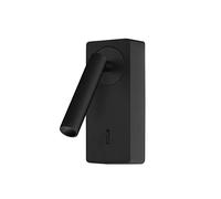 FORLIGHT Luz de Lectura LED para Dormitorio - Aplique de Pared 3000K con Interruptor, Ideal para Cabecero de Cama, Diseño Negro Elegante, Iluminación Cálida y Confortable
