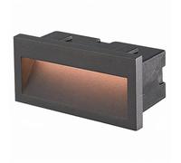 FORLIGHT Medi Foco Empotrable de Pared Exterior Rectangular LED Blanco cálido 3000K