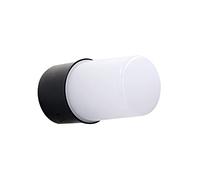 FORLIGHT Port - Aplique de Pared Exterior E27. Aplique Exterior Impermeable IP54 para Terraza y Jardín. Plafón de Pared o Techo Exterior. Color Negro