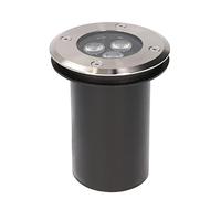 FORLIGHT Ringo - Foco Empotrable de Suelo para Exterior. Foco LED Exterior 11cm de Diámetro Impermeable IP67. Luz LED 2.7W y 229lm Blanco Neutro 4000K. Acero Inoxidable