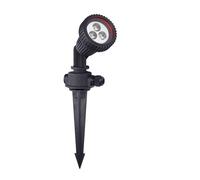 FORLIGHT Tidian Foco Proyector Exterior para Jardín con IP65. Proyector con Pincho para Césped. Para Bombilla GU10. Color Negro