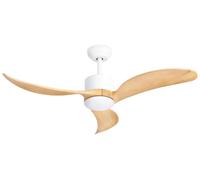 Forlight - Ventilador de techo CERO, 6 velocidades, con mando a distancia incluido, blanco, con modo verano/invierno