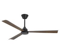 Forlight - Ventilador de techo Shadow, Ø1320mm, motor DC silencioso, 223 W, LED integrado, 6 velocidades, incluye mando a distancia, para espacios de 13-20 m², color marrón, con modo verano/invierno