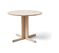 Form & Refine Mesa Trefoil Ø90 cm Roble blanco