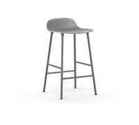 Normann Copenhagen Taburete de bar Form Chair con patas de metal gris