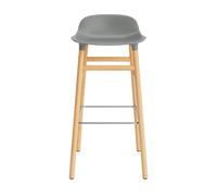 Normann Copenhagen Taburete de bar Form Chair con patas de roble gris