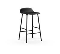 Normann Copenhagen Taburete de bar Form Chair con patas de metal Negro