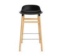 Form Taburete de Bar Al. 65 cm Negro/ Roble