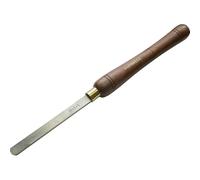 Formón de torneado Faithfull HSS de 15 mm (5/8") con punta redonda | Hoja HSS, mango de nogal FSC®, empuñadura ergonómica, virola de latón; para vaciado y superficies cóncavas