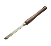 Formón de torno Faithfull HSS de 15 mm (5/8") Gubia oblicua (skew) estándar | Hoja HSS, mango de nogal FSC®, empuñadura ergonómica estándar, virola de latón; para alisar, ranuras en V y molduras