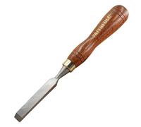 Formón recto para tallar Faithfull de 12,7 mm (1/2 pulgada) | Formón recto, hoja acero pulido, mango nogal FSC®, espiga de inserción profunda y virola de hierro; para alisar y tallar