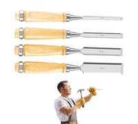Formones para Carpintería Juego de 4 Piezas Ergonomico