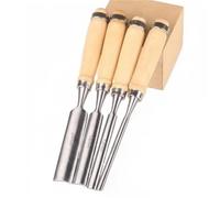 Formones Para Madera Juego de cinceles for tallar madera 6/12/18/24 mm | Carpintero profesional de 4 piezas equipado con herramientas ergonómicas