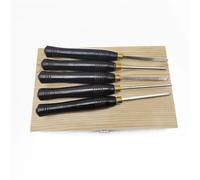 Formones Para Madera Juego de cinceles torno HSS 5 piezas | Herramienta de torneado for carpintería, semicírculo de acero de alta velocidad, de mano, de madera