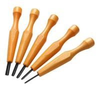 Formones Para Madera Juego de herramientas for tallar madera | Cincel de 5 piezas en forma de V for grabado en linograbado