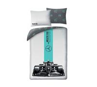 Fórmula F1 Conjunto de Funda Nórdica Individual Benz Coche Carreras 100% Algodón