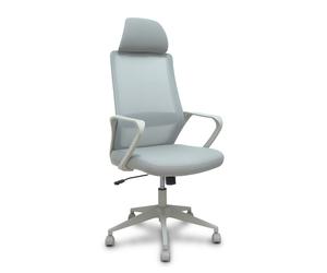 FORÖL Pro534 Silla de Oficina Gris con Mecanismo Basculante y Respaldo de Malla