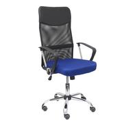Piqueras y Crespo Silla de oficina 31BM8403D229CRRP Respaldo malla negro Asiento azul acolchado