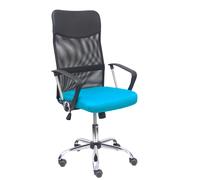 FORÖL Silla de oficina Gontar, mecanismo basculante, Turquesa y Negro