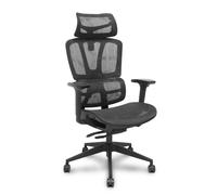 FORÖL Silla de oficina Pro537 con mecanismo Sincro/Traslack y brazos 3D, Negro