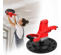 forplubossmmp Llanadora Eléctrica para Yeso 1180w, Alisadora De Paredes Manual, con Ajuste De 6 Velocidades Y Disco De Lija De 38 Cm, Rango De 80-200 RPM, Ideal para Renovación del Hogar