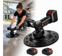 forplubossmmp Máquina para Llana De Concreto, Potente Llana Inalámbrica De 1680w para Yeso, Mortero, Cemento Y Masilla, 6 Velocidades Ajustables, Llanas para Enlucir, con 1 O 2 Baterías dualbattery