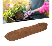 Forro de fibra de coco natural para colgar, forma de media luna montado en la pared, tapete redondo de repuesto para macetas de flores, decoración de jardín (30 pulgadas)