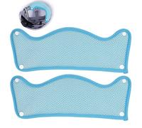 Forro para el sudor para casco de construcción - Paquete de 2 almohadillas antideslizantes para la frente con soporte para protector facial | Inserto de diadema absorbente de algodón de malla transpir