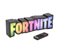 Paladone – Luz RGB Fortnite, pared/escritorio, logotipo cambiante, licencia oficial, mando, USB