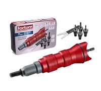 Fortum Adaptador para Tuercas Remachadas – Taladro/Atornillador, M3-M8, Aluminio/Acero inoxidable