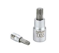 FORTUM Cabezal de enchufe TORX 1/4", T 10, L 37 mm