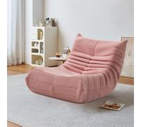 Fortuna Lai, sofá individual, sillón de relax, sillón reclinable, color rosa