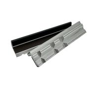 Forza Juego de 2 Bocas de Aluminio en V y Ranuradas 153x29 mm