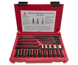 Forza Serie 5010C Juego de Extractores de Tornillos Rotos con Brocas y Guías