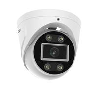 Foscam - Cámara Domo IP Exterior PoE 5MP con focos Luminosos y Sirena T5EP, Color Blanco