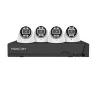 Foscam fn9108e-t4-2t überwachungskameraset 4 kameras mit recorder schwarz