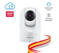 Foscam R4M 4Mpx P/T WiFi dual con visión nocturna, detección de movimiento, P2P,
