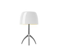 Foscarini Lámpara de mesa regulable Lumiere Piccola Pantalla blanca-base de aluminio