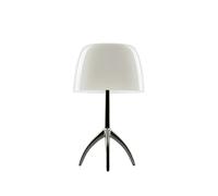 Foscarini Lámpara de mesa regulable Lumiere Piccola Pantalla blanco cálido-base negro cromado