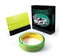 FOSHIO Cinta de corte sin cuchillo 50M, Kit de películas tintadas para coche Kit de revestimiento Herramientas de película que incluyen un raspador de plástico, cinta de corte de vinilo - 50M Cinta