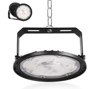 Fosingut UFO LED Lámpara de Alta Bahía 100W,Focos LED Interior Techo 6500K Blanco Frío,IP65 Impermeable Naves Industrial High Bay Lámpara,Campana Iluminación de Almacén para Fábrica,Garaje,Taller