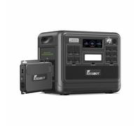 FOSSiBOT F2400 generador eléctrico portátil con FAC580, cargador DC rápido para vehículo 580W, generador solar apto para familia/camping/autocaravana nuevo