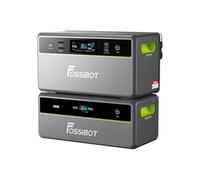 FOSSiBOT Kit Generador Solar de Balcón FBP1200 con Módulo Expansión FBP1200-B, Sistema de 3.916kWh (2×1.958kWh), MPPT 2000W, 800W Inyección a Red / 1200W Modo Isla, Ampliable hasta 39.1kWh, Plug&Play